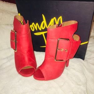 Red heels booties